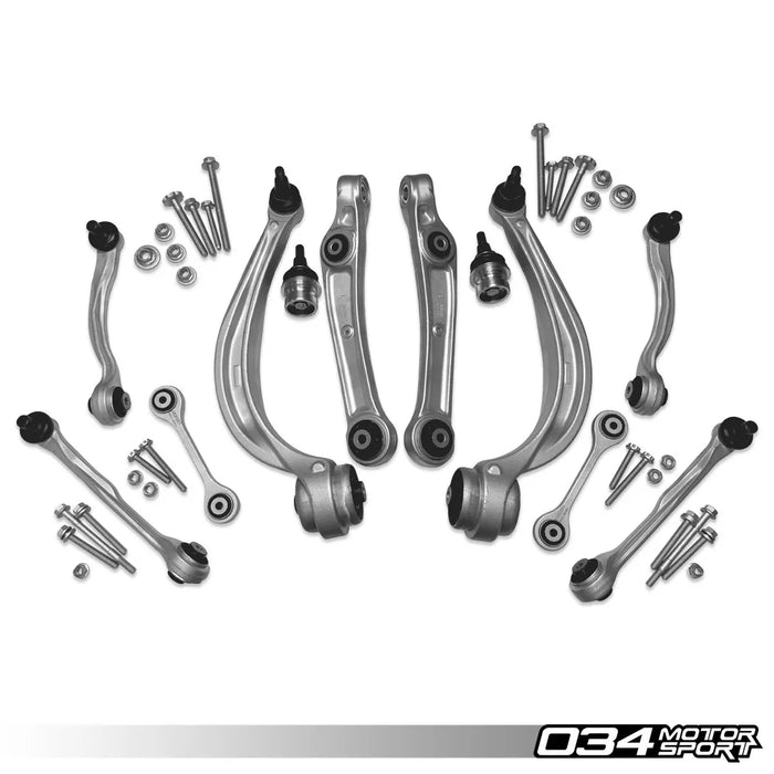 034Motorsport Density Line Front Upper and Lower Control Arm Kit, Audi 4M RSQ8, Bentley Bentayga, Porsche E3 Cayenne, & Lamborghini Urus