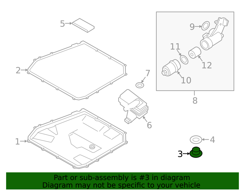 Genuine Porsche parts diagram