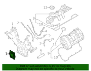 Genuine Porsche parts diagram