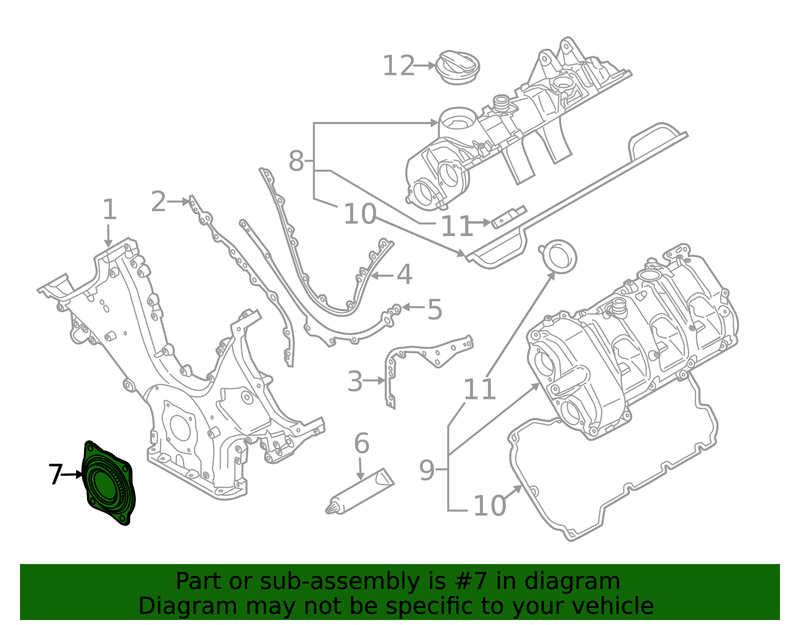 Genuine Porsche parts diagram