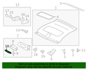 Genuine Porsche parts diagram