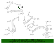 Genuine Porsche parts diagram