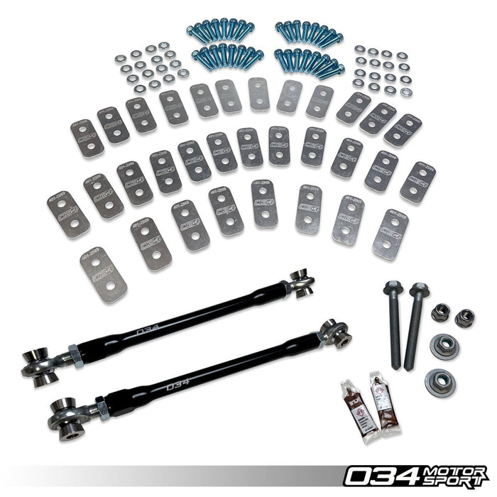 034MOTORSPORT DYNAMIC+ CAMBER TOE KIT, GEN 1, GEN 1.5 AUDI R8 (4.2 V8, 5.2 V10)
