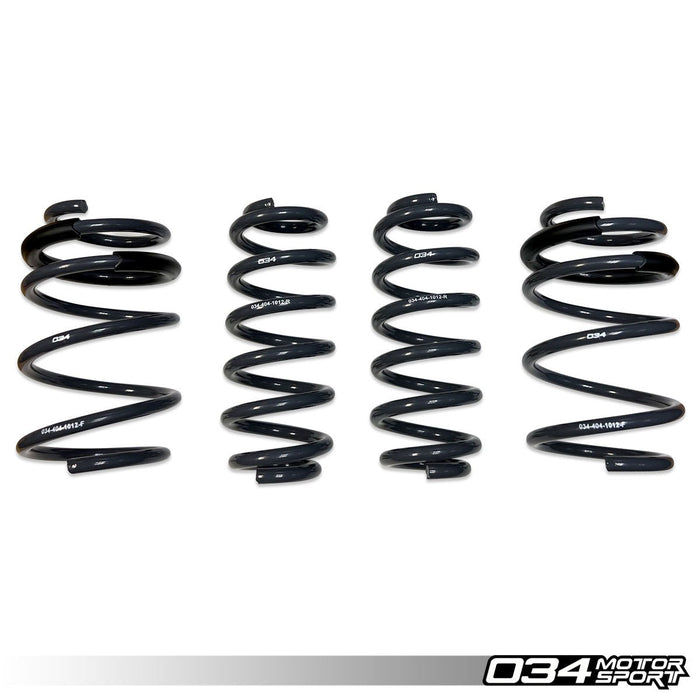 034 Motorsport Dynamic+ Performance Lowering Springs for Audi 8V A3/S3 without Magnetic Ride