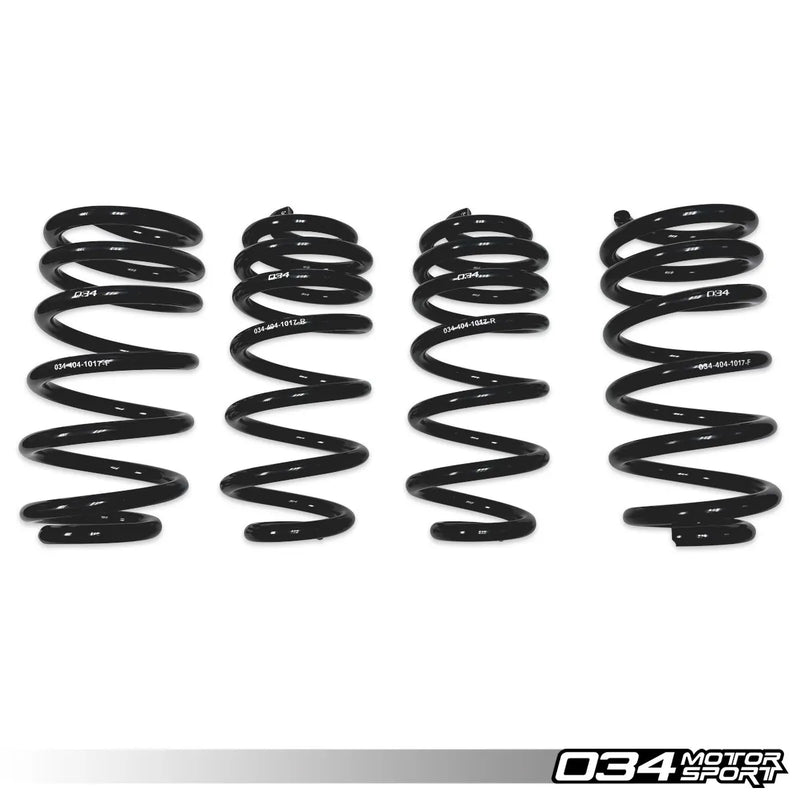 034Motorsport Dynamic+ Lowering Springs for B9/B9.5 Audi RS5