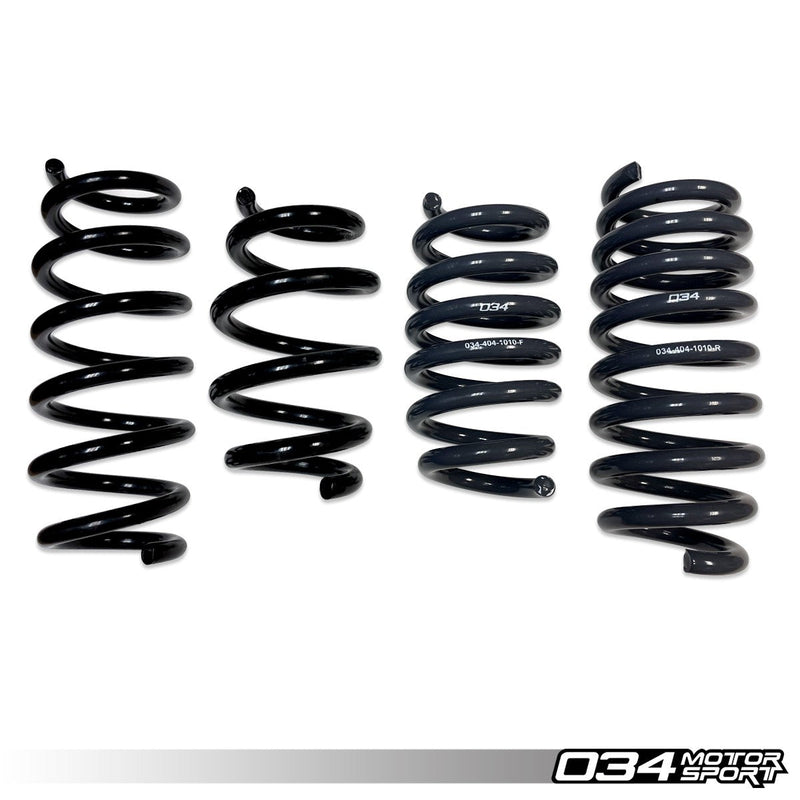 034MOTORSPORT DYNAMIC+ LOWERING SPRINGS, GEN 1, GEN 1.5 AUDI R8 (4.2 V8, 5.2 V10)