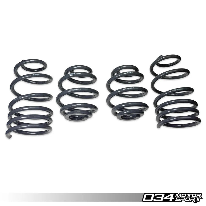 034Motorsport Dynamic+ Lowering Springs for MK4 Volkswagen R32