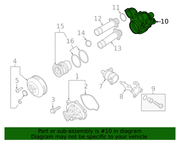 Genuine Porsche parts diagram