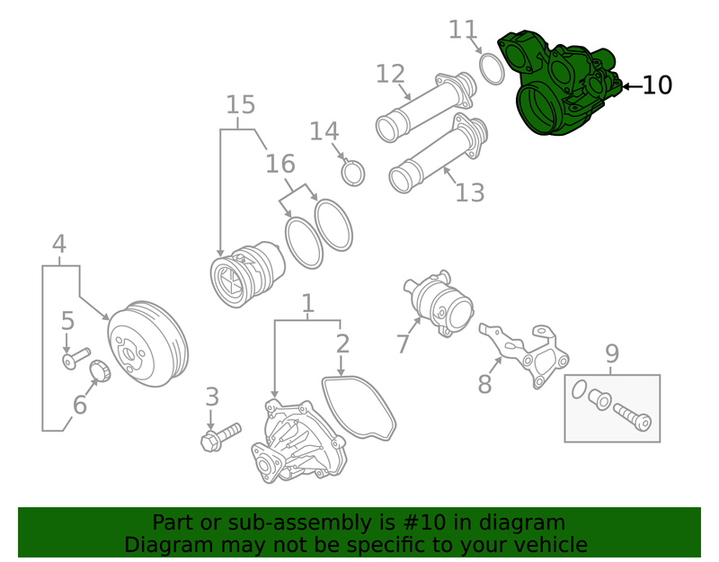 Genuine Porsche parts diagram