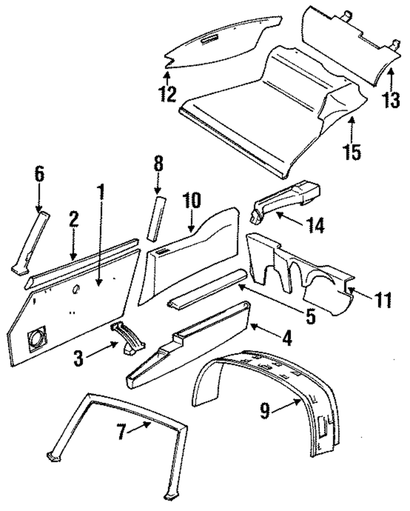 Genuine Porsche parts diagram