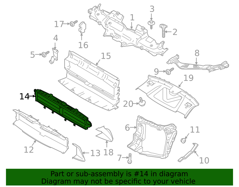 Genuine Porsche parts diagram