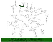Genuine Porsche parts diagram