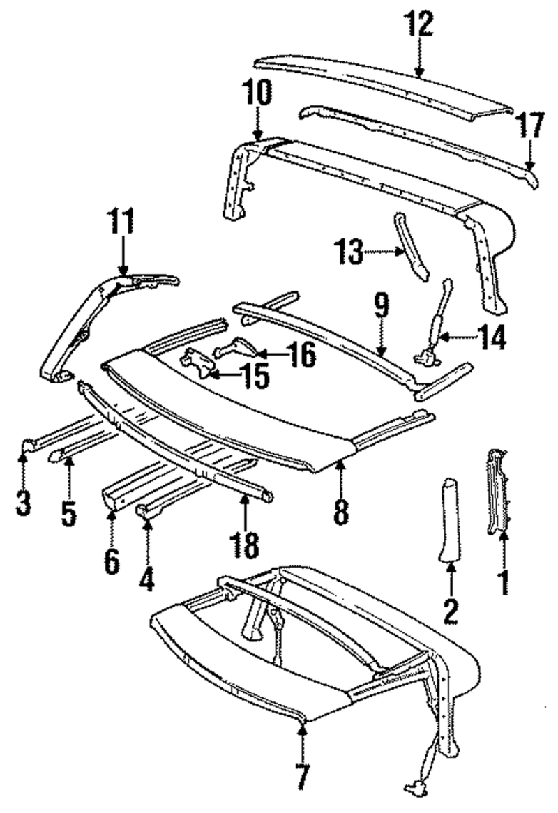 Genuine Porsche parts diagram