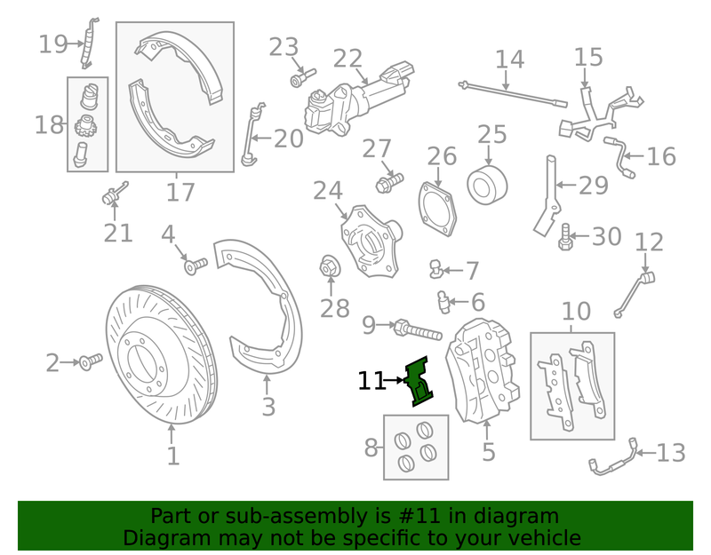 Genuine Porsche parts diagram