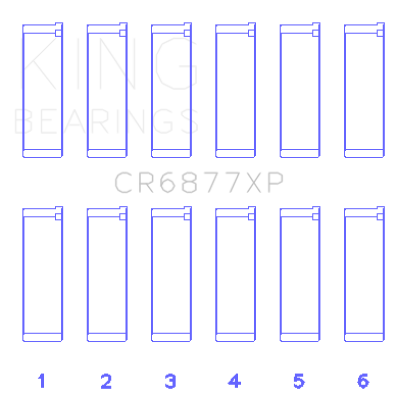 KING ENGINE BEARINGS CR6877XP