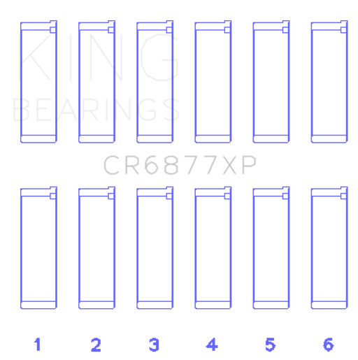 KING ENGINE BEARINGS CR6877XP