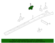 Genuine Porsche parts diagram