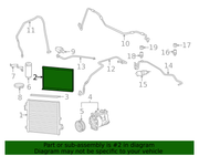 Genuine Porsche parts diagram