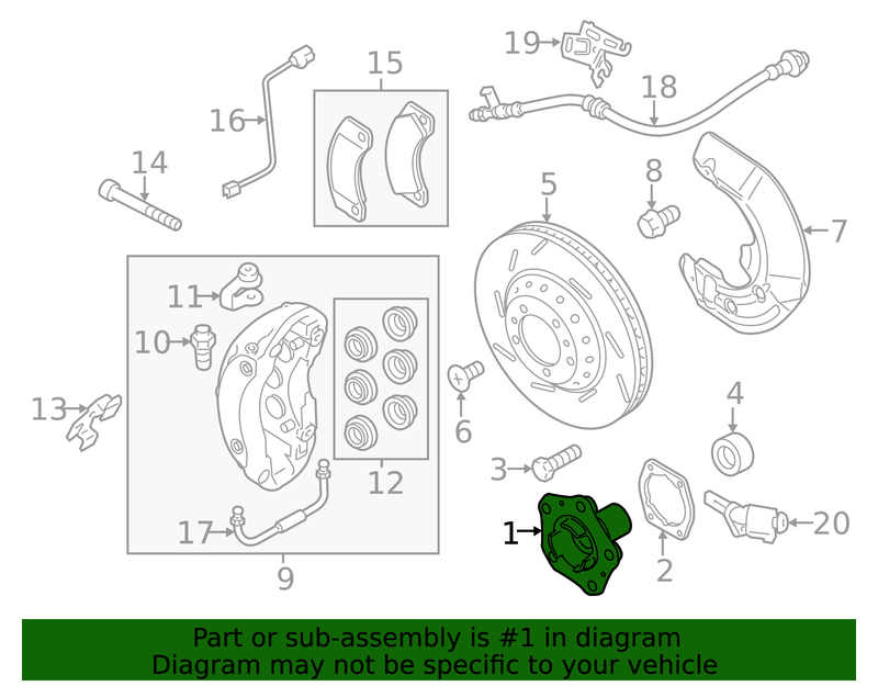 Genuine Porsche parts diagram
