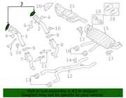 Genuine Porsche parts diagram