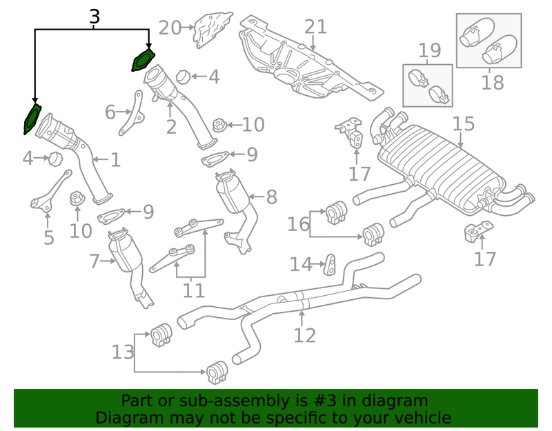 Genuine Porsche parts diagram