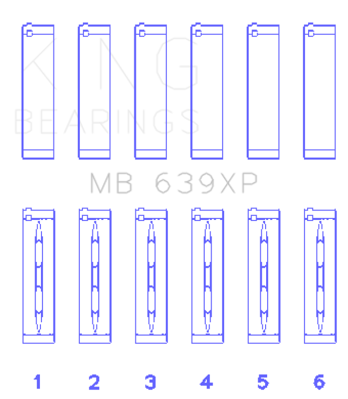 KING ENGINE BEARINGS MB639XP