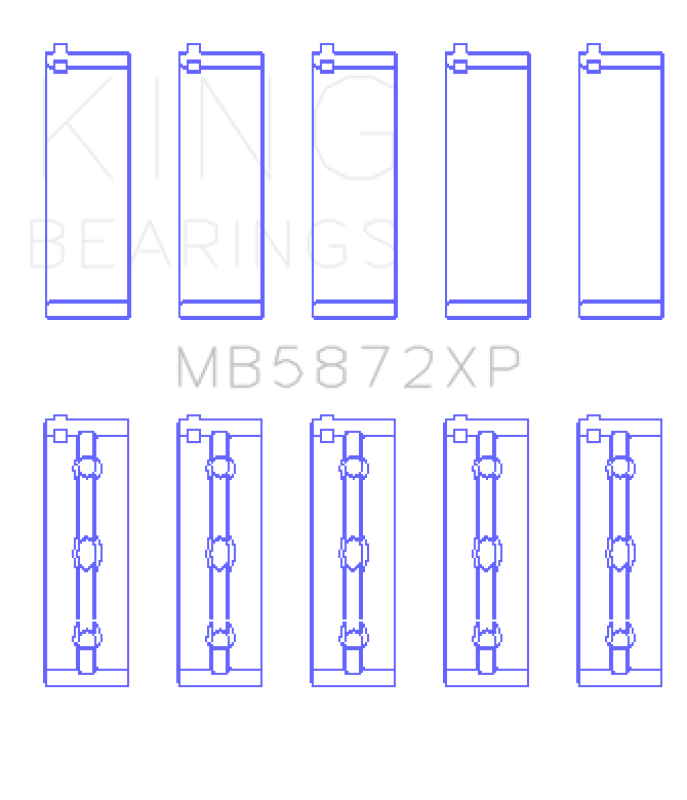 KING ENGINE BEARINGS MB5872XP