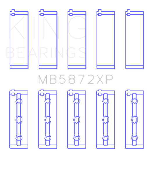 KING ENGINE BEARINGS MB5872XP