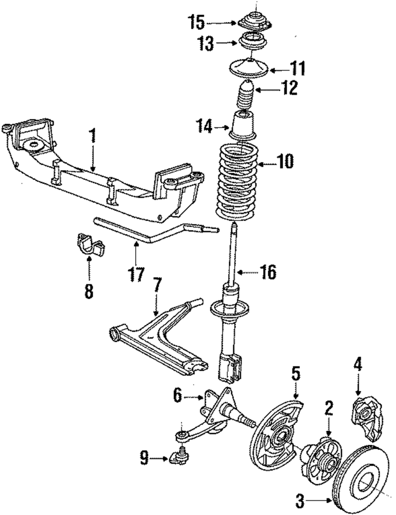 Genuine Porsche parts diagram