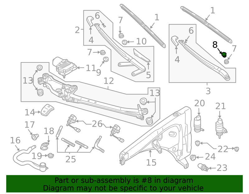 Genuine Porsche parts diagram