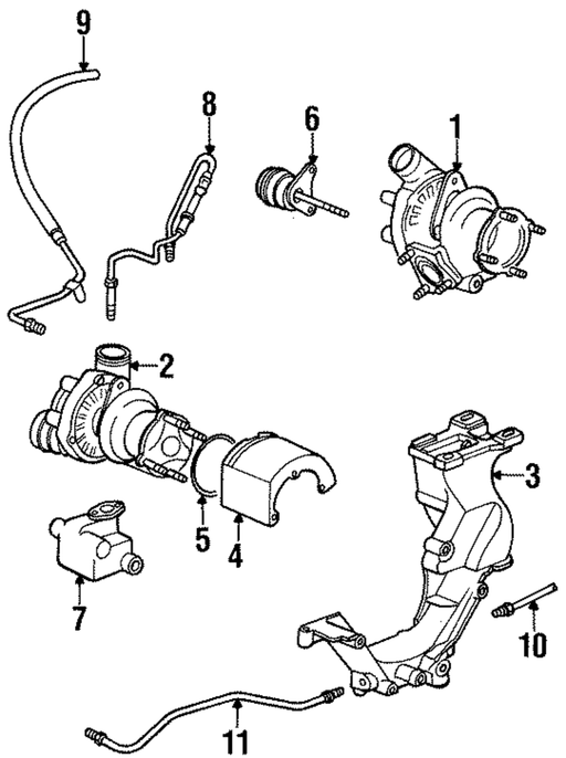 Genuine Porsche parts diagram