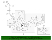 Genuine Porsche parts diagram