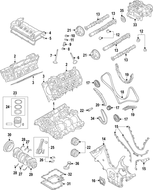 Genuine Porsche parts diagram