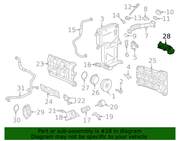 Genuine Porsche parts diagram