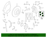Genuine Porsche parts diagram