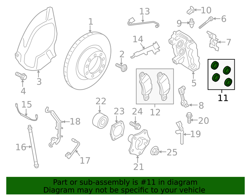 Genuine Porsche parts diagram