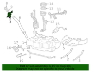 Genuine Porsche parts diagram