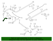 Genuine Porsche parts diagram