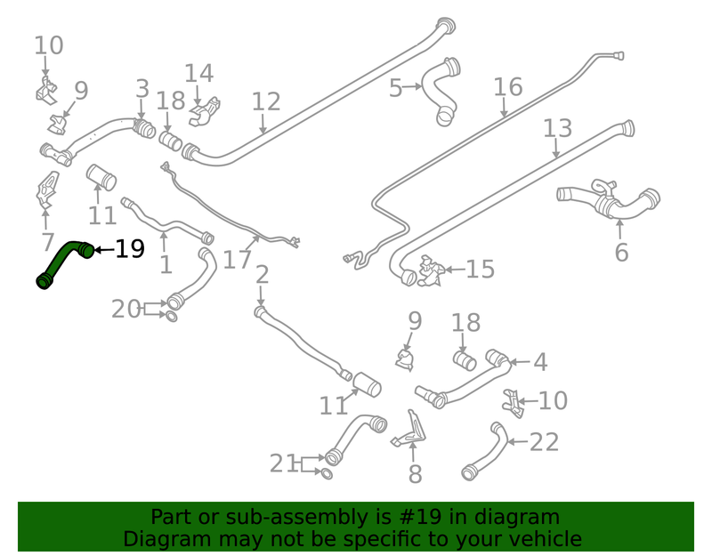 Genuine Porsche parts diagram