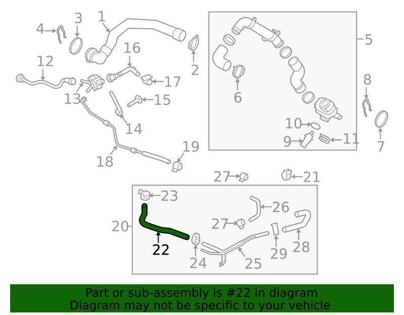 Genuine Porsche parts diagram