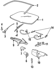 Genuine Porsche parts diagram