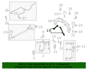 Genuine Porsche parts diagram