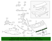 Genuine Porsche parts diagram