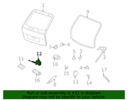 Genuine Porsche parts diagram