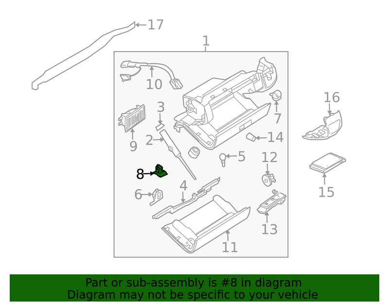 Genuine Porsche parts diagram