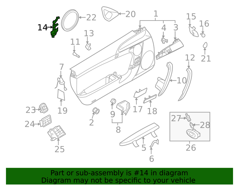 Genuine Porsche parts diagram