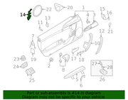 Genuine Porsche parts diagram