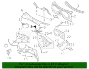 Genuine Porsche parts diagram