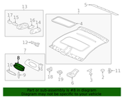 Genuine Porsche parts diagram