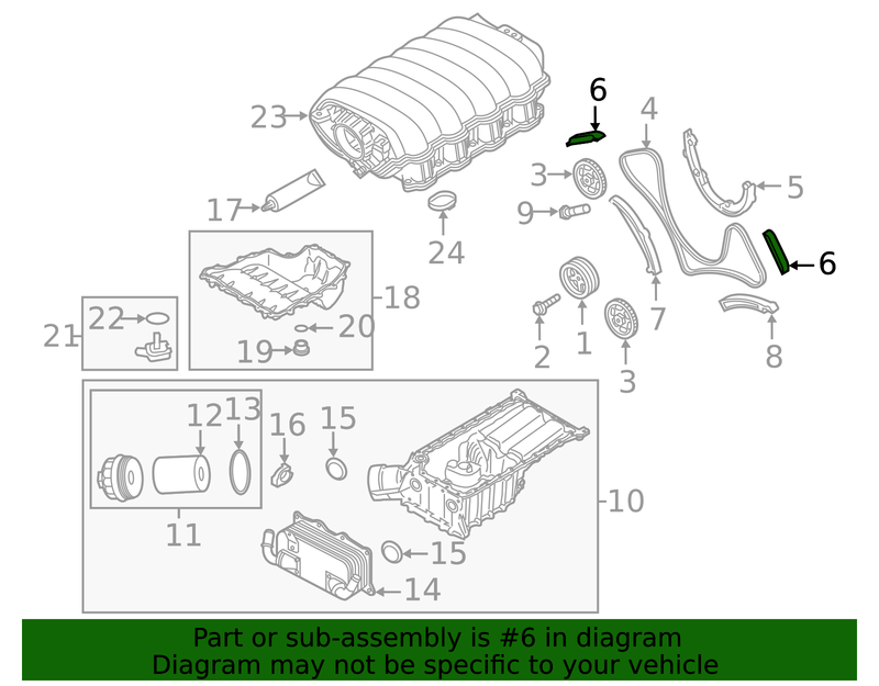 Genuine Porsche parts diagram